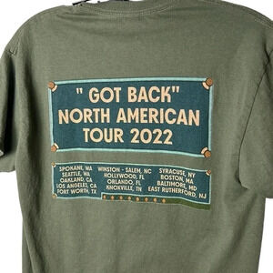 Paul McCartney “GOT BACK “ North America tour 2022 Green  Cotton t shirt !